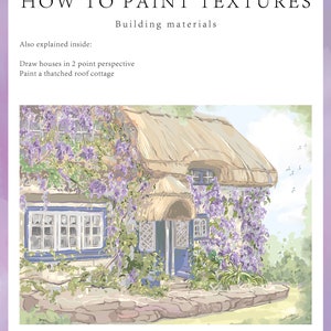 Art tutorial - Pattern and texture course - Building materials| 25 page pdf document |Instant download | U.S Letter size|  for personal use
