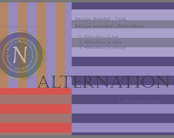Design cards | Design principles | Alternation | 2 cards each 6" * 4" | Art reminders | Art Workcards | Instant download | Personal use
