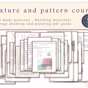 Art Tutorial - Pattern and Texture Course - Building Materials| 32 Page ...