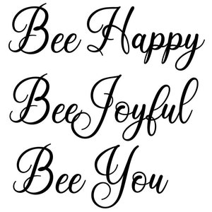 Bee Happy SVG