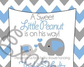 Baby Shower Elephant Invites