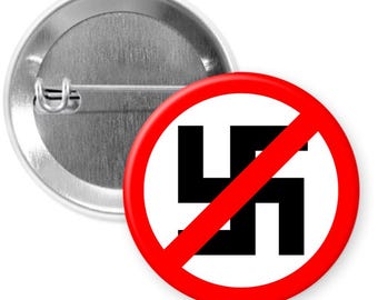 Resist Fascism Pin | Anti Nazi Symbol Protest Button