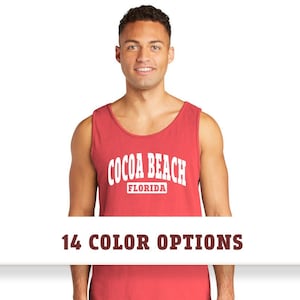 Comfort Colors Cocoa Beach Florida Unisex Tank Top T-Shirt