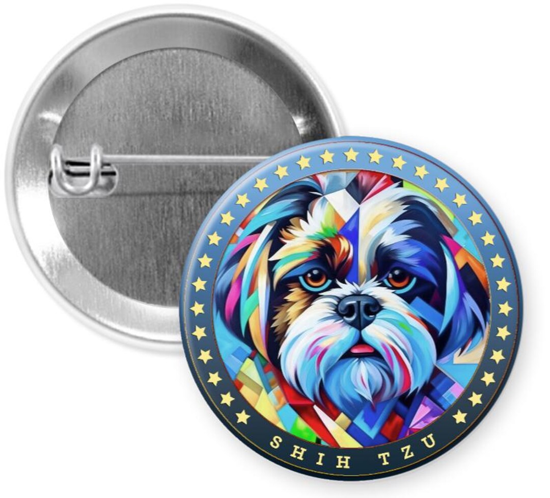 Breeding Pin Abstract Dog Breed Pin Button or Refrigerator Magnet - Etsy