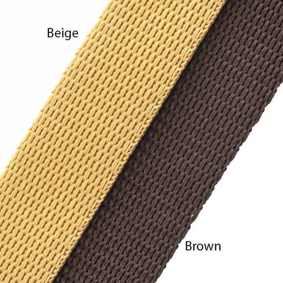 5 meter x 25mm Polypropylene 1/" Webbing Strap Brown