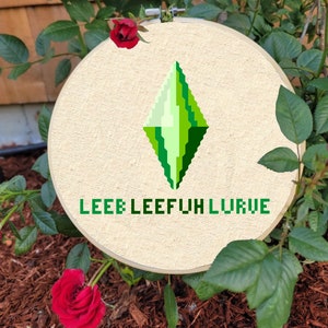 Leeb Leefuh Lurve Sims Cross-stitch Digital Pattern