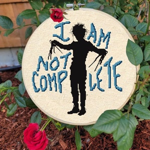 Edward Scissorhands digital cross-stitch pattern