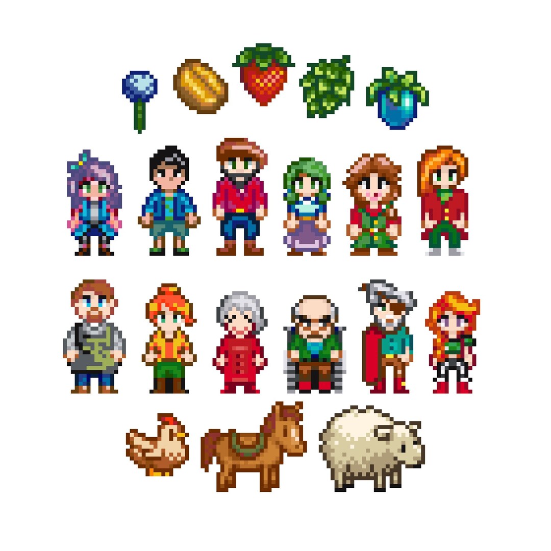 Stardew Valley Cross Stitch Pattern Etsy