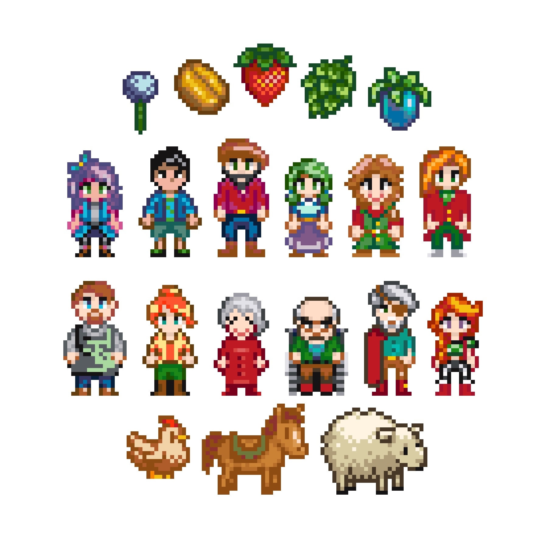 Stardew Valley Cross Stitch Pattern Etsy