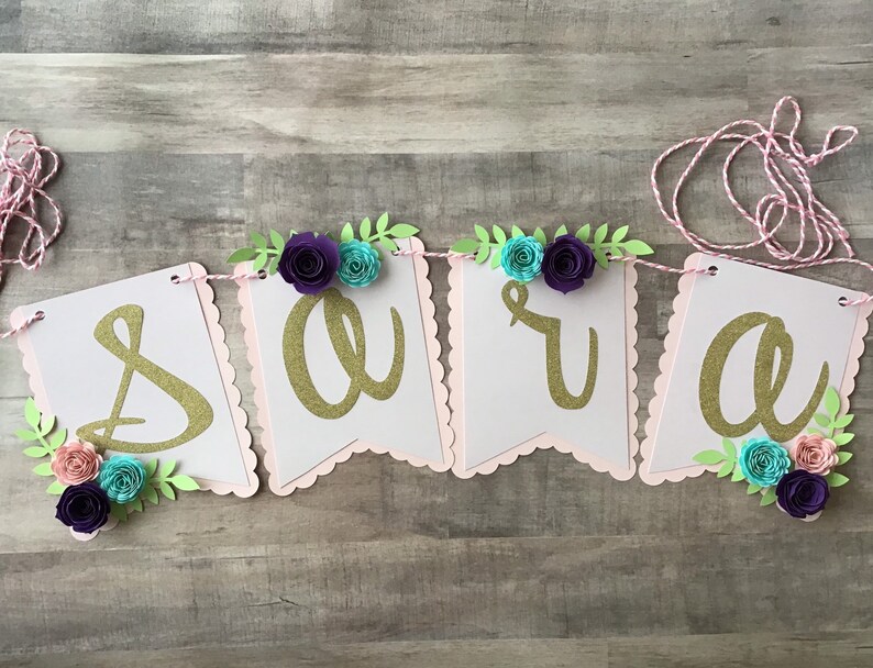 Personal Paper Banner Nursery Decor Paper Banner Baby Etsy