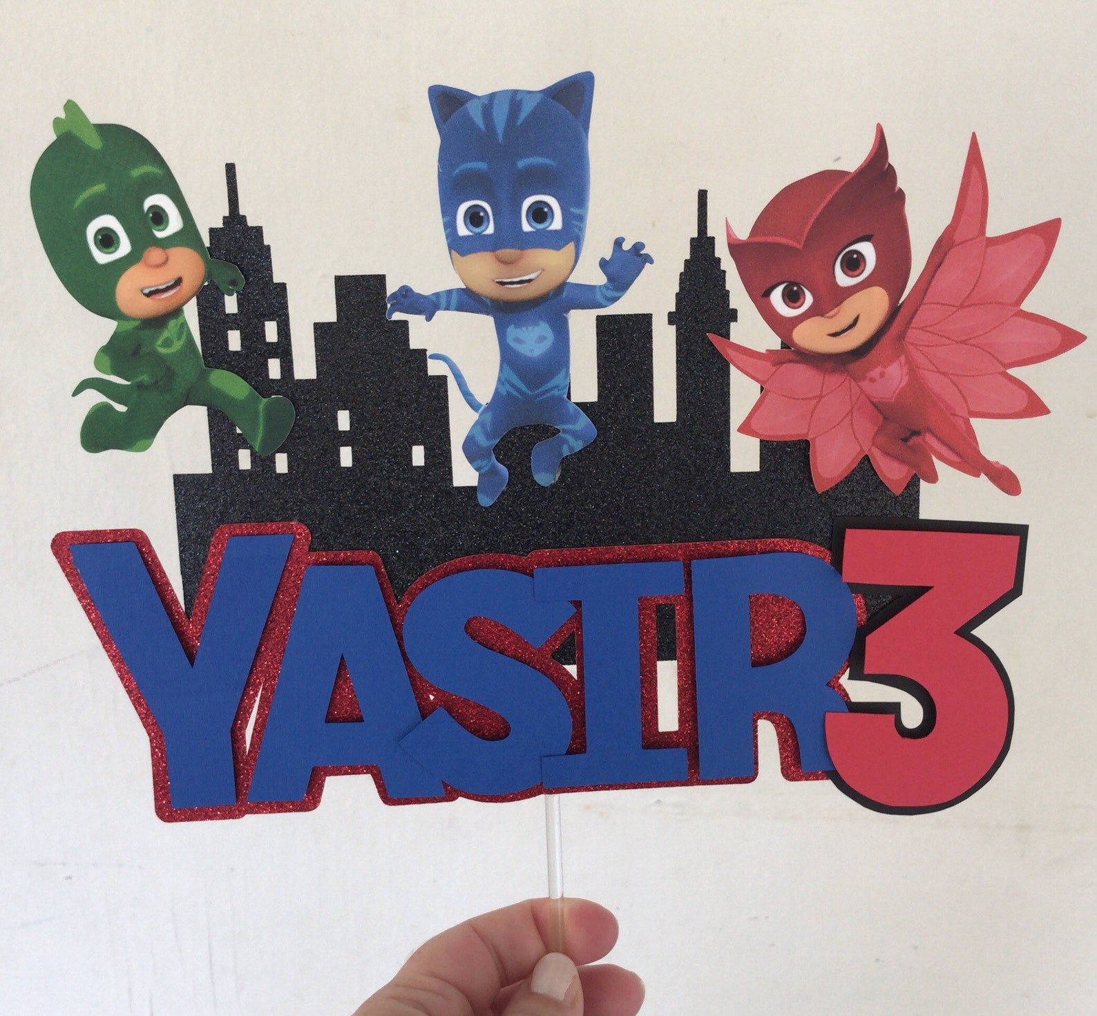 Pj Mask Cake topper Etsy