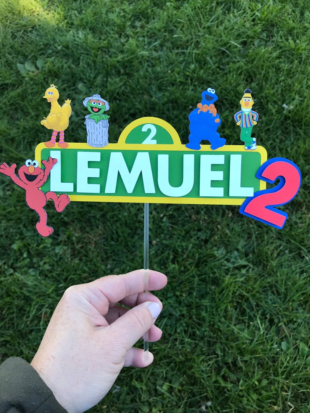 Sesame Street cake topper Elmo cake topper Etsy