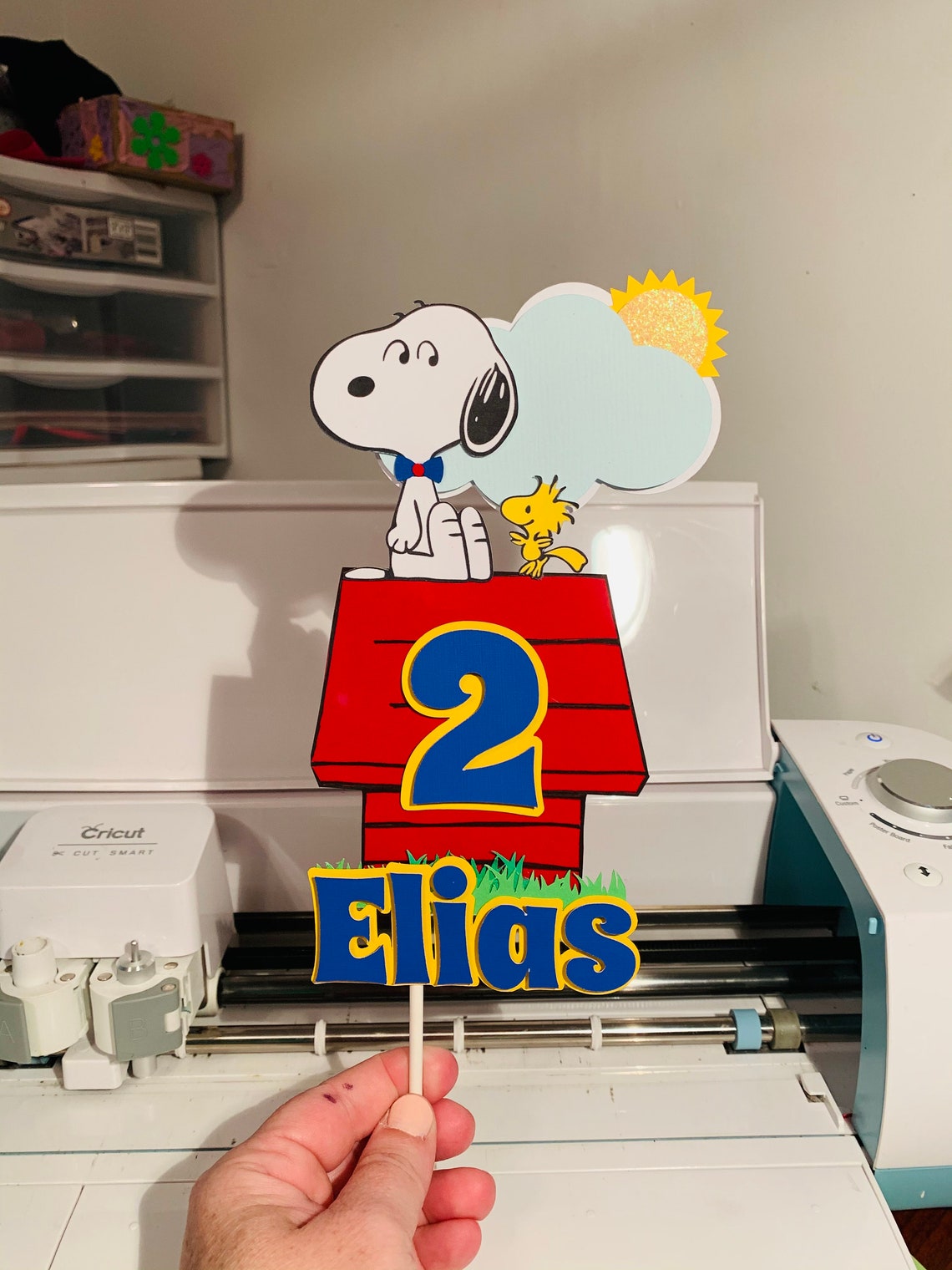 Perrito Cake Topper Snoopy Cake Topper Personalized Snoopy Etsy