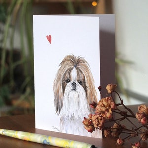 Shih Tzu Karte Shih Tzu Liebe Shih Tzu card for Shih Tzu owners Shih Tzu Muttertag Shih Tzu Herz Shih Tzu Bild Shih Tzu mom
