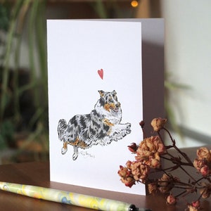 Australian Shepherd Karte Aussie Liebe Australian Shepherd card for Australian Shepherd owners Australian Shepherd Muttertag Aussie Herz
