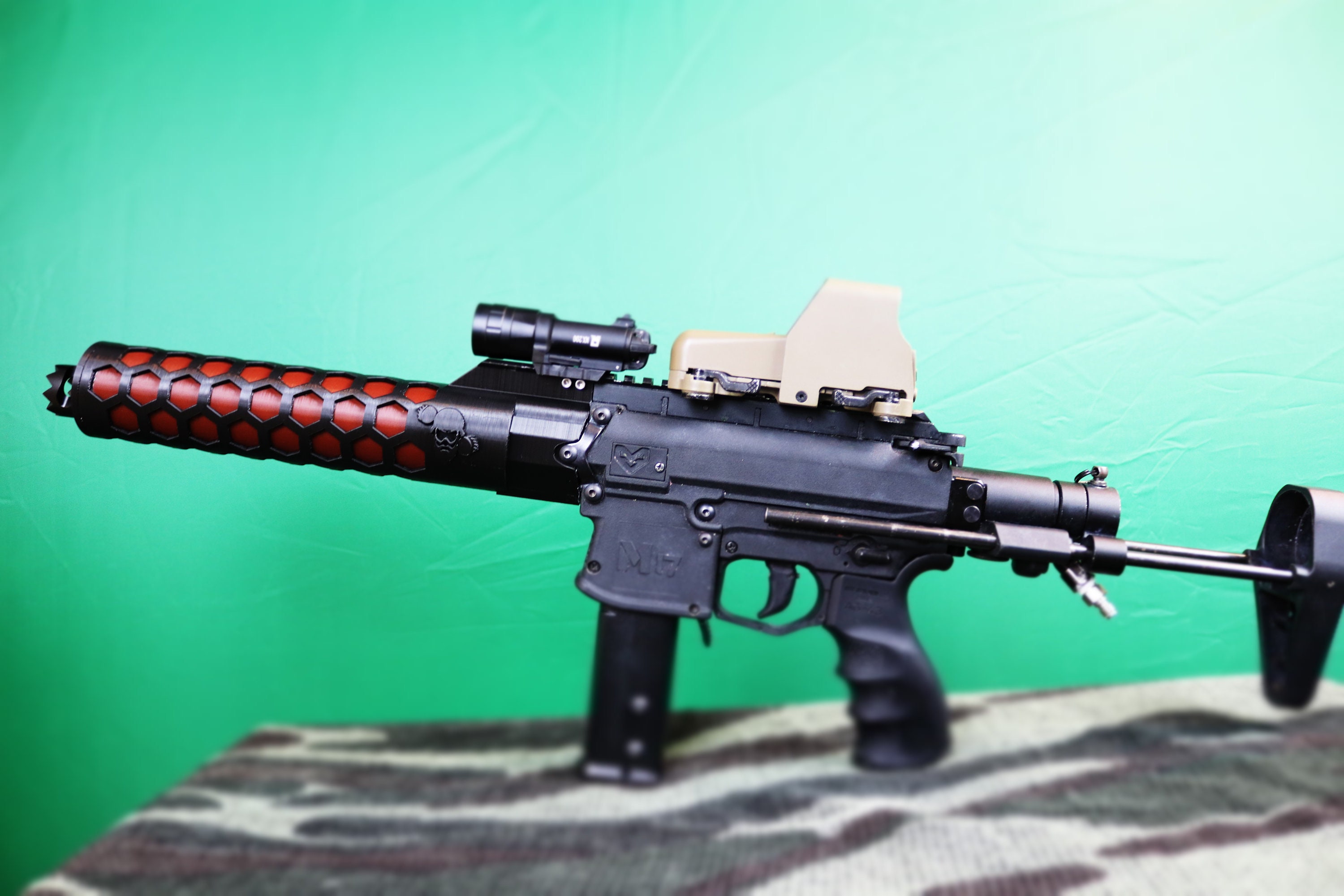 3d printed handguard mod for Milsig SMG paintball marker Etsy