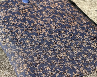 Book sleeve, floral bookish sleeve