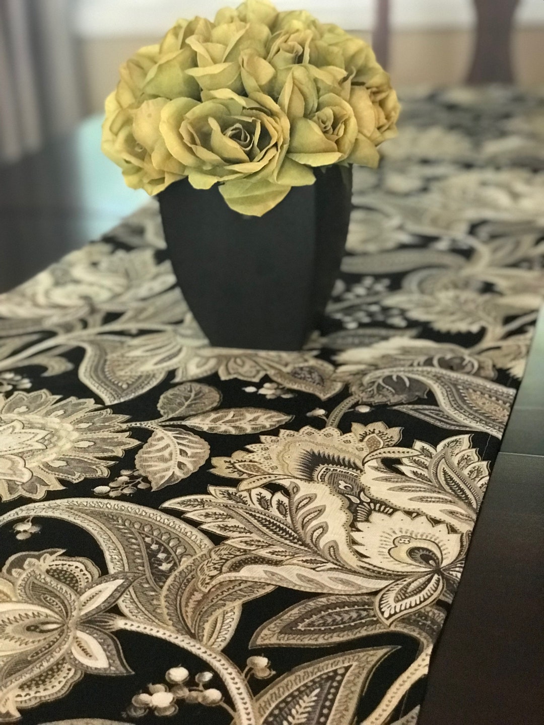 Table Runner, Paisley Table Runner - Etsy