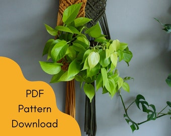 Macrame Plant Hanger Pattern / Plant Hanger Pattern / DIY Macrame / DIY Pattern /  Digital Pattern / Modern Macrame /