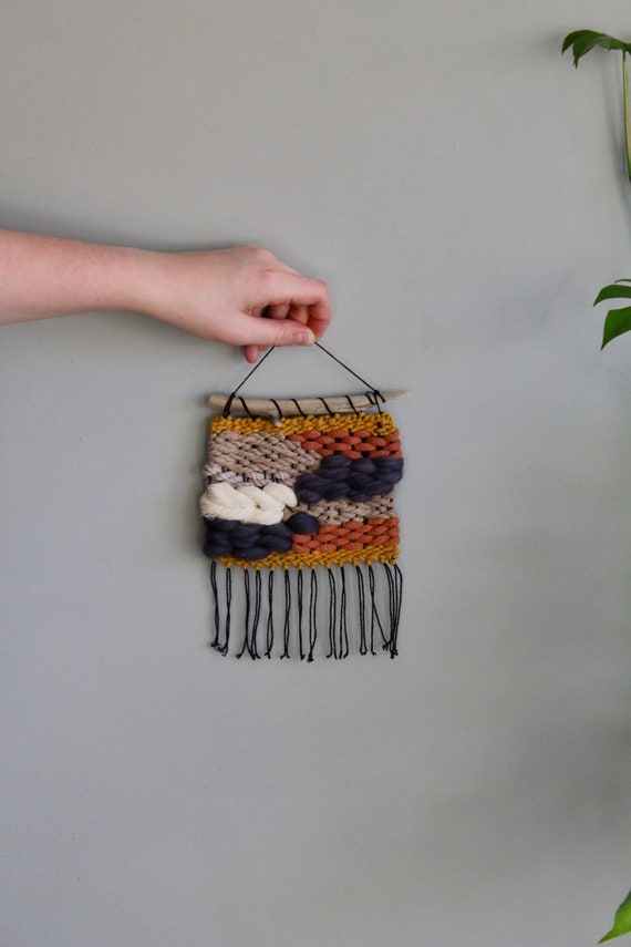 Woven Wall Hanging Textile Weaving Wall Art Tapestry woven Minis Series Etsy