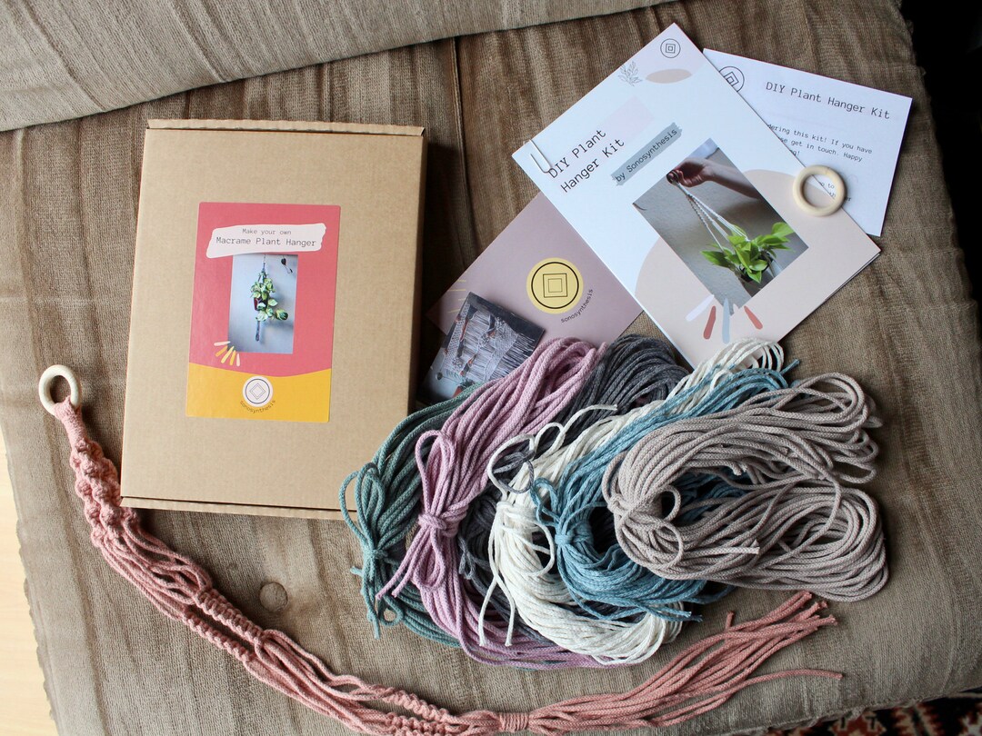 Macrame Plant Hanger Kit / Make Your Own Plant Hanger / Choose Your Own ...
