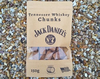 Jack Daniel's Authentic Barrel Chunks: Sabor a cerveza casera y barbacoa (150 g)