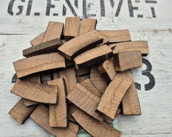 GLENLIVET Trozos de barril de whisky escocés de 300 g, madera para ahumar, añejamiento, alcohol para barbacoa, elaboración casera.
