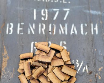 Barril de whisky escocés BENROMACH CHUNKS de 300 g para ahumar, añejar en madera, alcohol para barbacoa, elaboración casera
