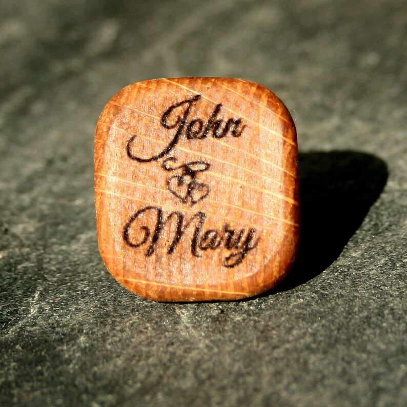 Personalized Handcrafted Cufflinks made from White Oak Whisky Barrel Father/'s Day