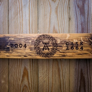 Authentic Ardbeg 2004 Whisky Barrel Stave - Genuine Old Barrel Craftsmanship, Rustic Home Decor & Unique Collectible for Whisky Enthusiasts