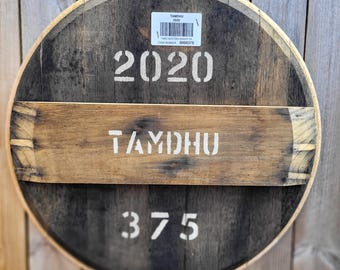 Decoración de pared TAMDHU Scotch Whisky Barrel Head: 2020 Cask #375