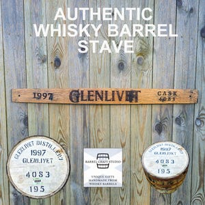 Whisky Barrel Stave Sign - Rustic Farmhouse - Wall Decor - Vintage - Pub - Bar - Plaque - whisky lover gift