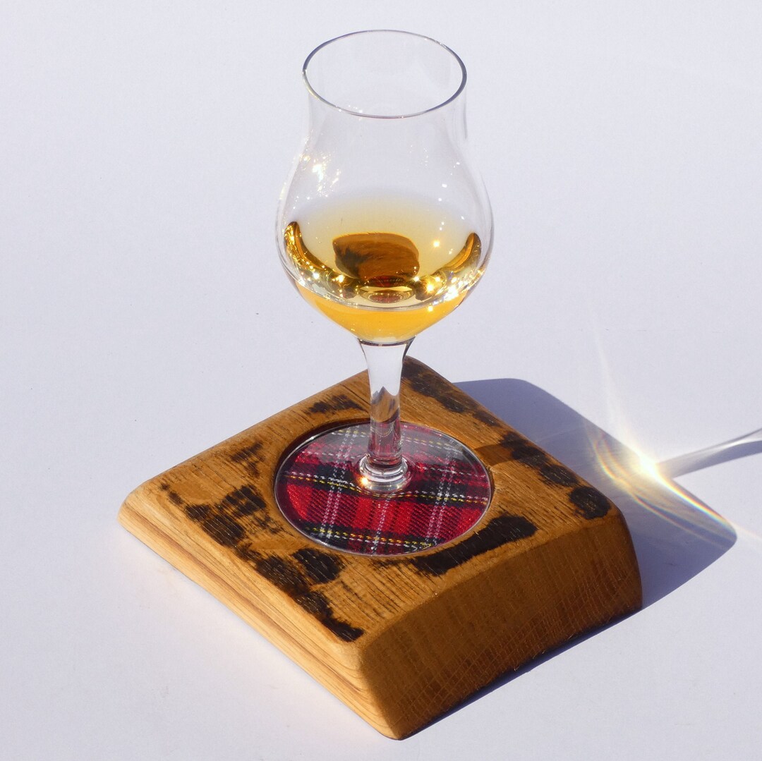 Whisky Glass Holder Made From Whisky Barrel Gift for Him, Fathers Day