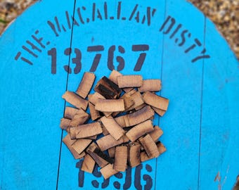 Whisky escocés MACALLAN Barrel CHUNKS 300 g Ahumado Madera Añejamiento Alcohol Barbacoa Cerveza casera