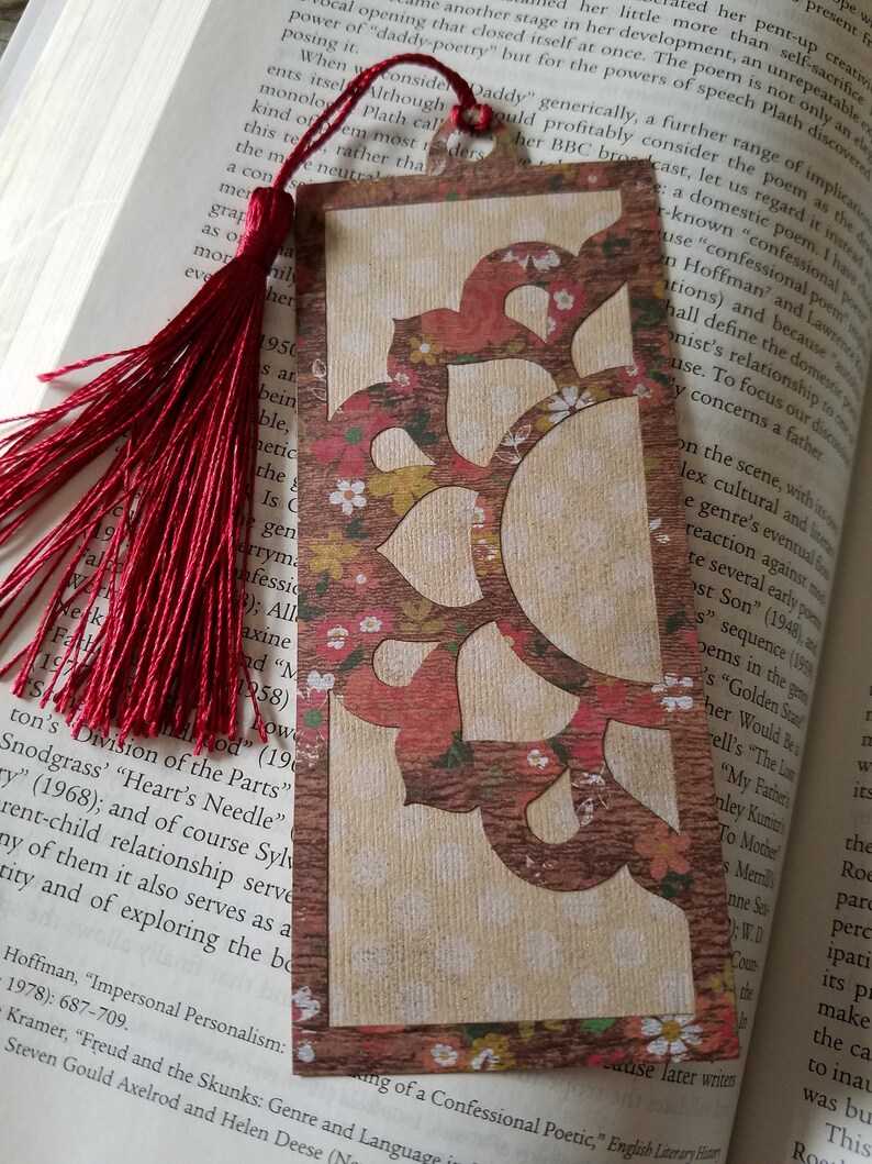 Paper Bookmark Set Laser Cut Bookmarks Etsy
