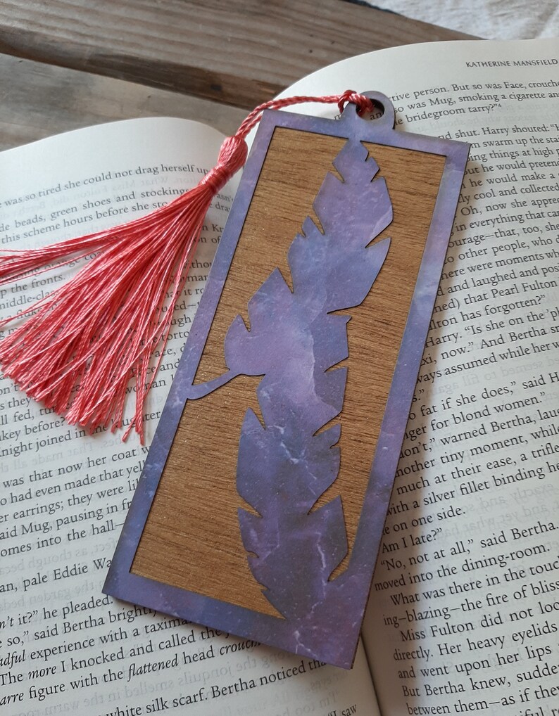 Wooden Bookmark Set Laser Cut Bookmarks Bookmark Set Wooden Etsy