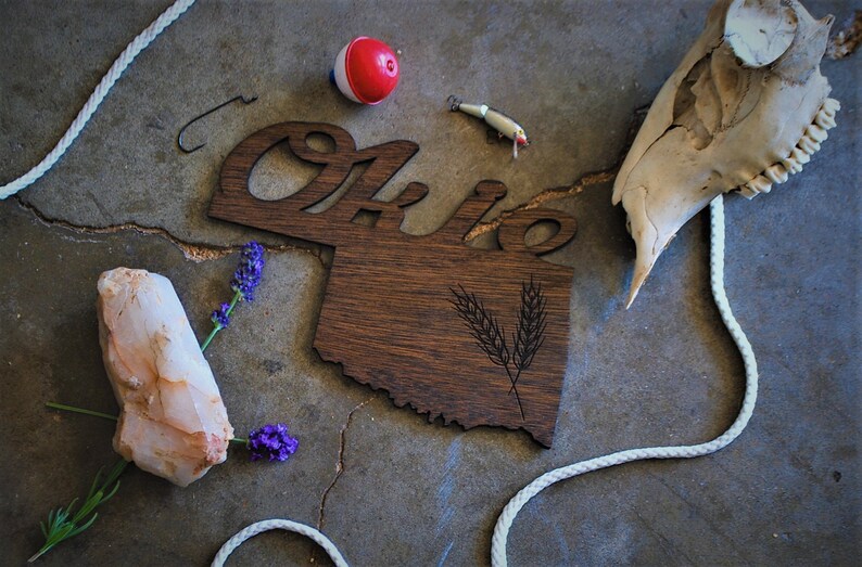 Oklahoma Wall Decor Oklahoma State Wall Art Wooden Home Etsy