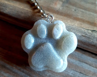 Paw Keychain, Puppy print keychain, Dog Paw Accessory