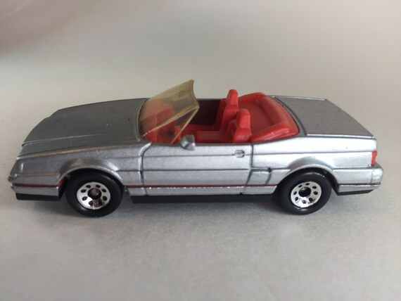 Matchbox No Sfmb72a Cadillac Allante Convertible In Mint Condition Silver Body Red Interior 1987 Vintage By Matchbox Intl Made In Macau