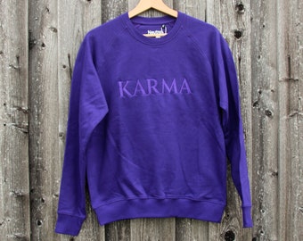 Sweatshirt "KARMA" (aus organischer Baumwolle) mit Stick