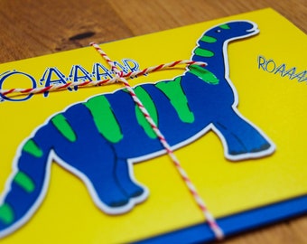 Geburtstagskarte für Kinder "Dino"