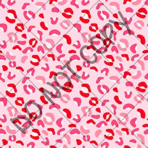 Pink cheetah seamless pattern, cheetah print repeating file, valentine fabric sublimation png