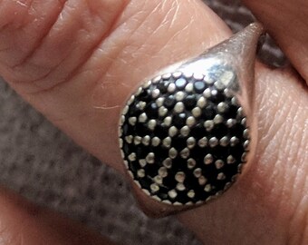 pandora anello fiore nero pandora anello fiore nero