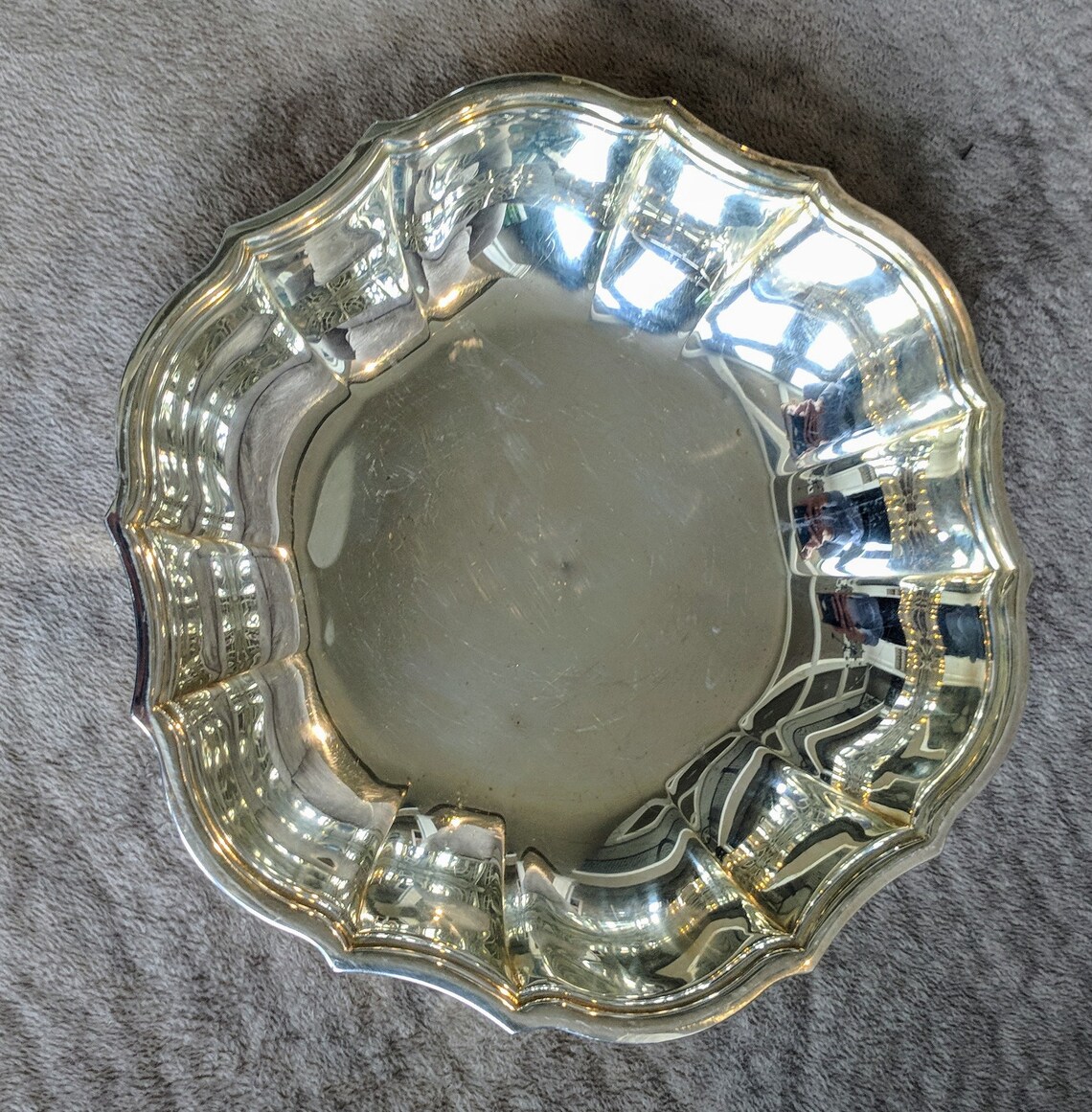 Oneida Silversmiths USA Elegant Serving Bowl Dish With Fluted Etsy