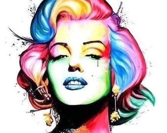 marilyn manroe water color picture for tumblers waterslide instant downloads digital picture