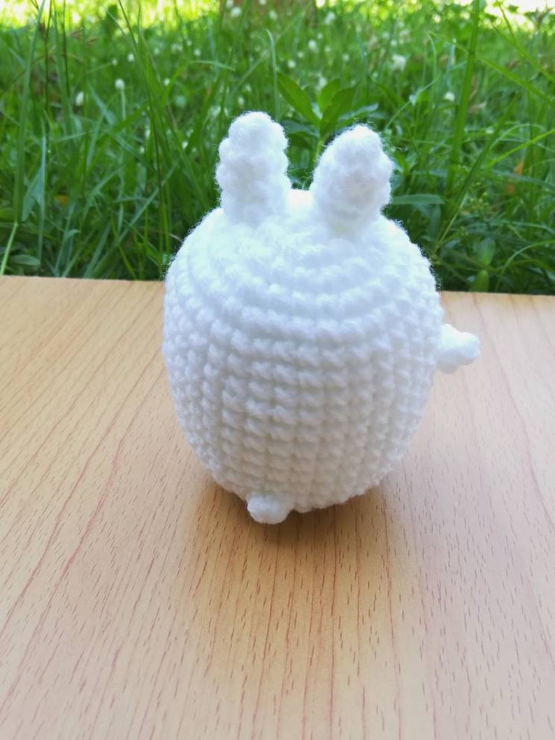 Rabbit crochet Keychain Amigurumi Molang Doll keyring Etsy
