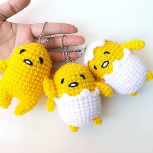 Ei-Puppe gehäkelte amigurumi Schlüsselanhänger handgemachte Geschenke Spielzeug-Schlüsselring