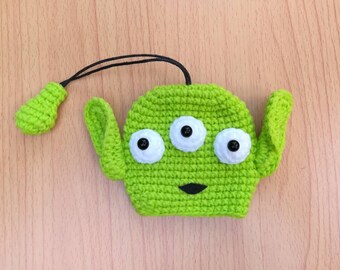 Llavero de monstruo de ganchillo, muñeco de juguete amigurumi, juguete de peluche hecho a mano, regalo de cumpleaños kawaii para Año Nuevo.