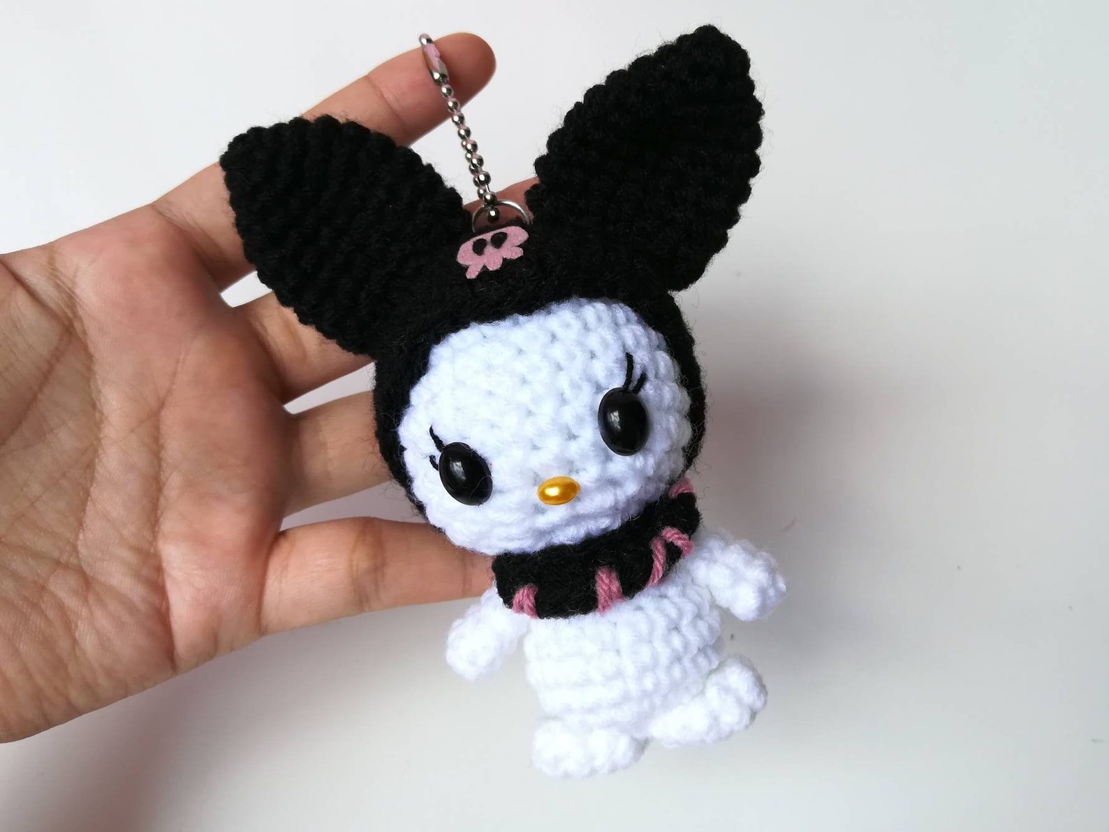 Kuromi keychain doll bag accessories amigurumi keyring crochet Etsy
