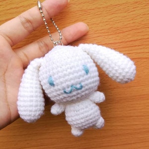 Schlüsselanhänger Taschen-Accessoires gehäkelter Schlüsselanhänger Amigurumi Handarbeit Stofftier Geschenk für Ihn Geschenk zu ihrem Geburtstag